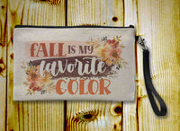 Fall Fun Linen Zipper Bag