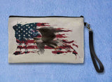 Fans of Freedom Linen Zipper Bag